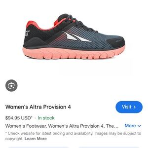 Altra Women's Black and Coral Running Shoes